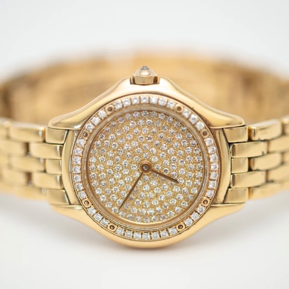 CARTIER PANTHÈRE COUGAR 18K YELLOW GOLD WITH DIAMOND DIAL - Picture 3 of 5
